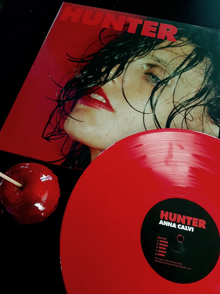 Anna Calvi Hunter red vinyl record with candy apple