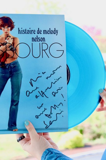 Gainsbourg Melody Nelson blue vinyl signed by Jane Birkin