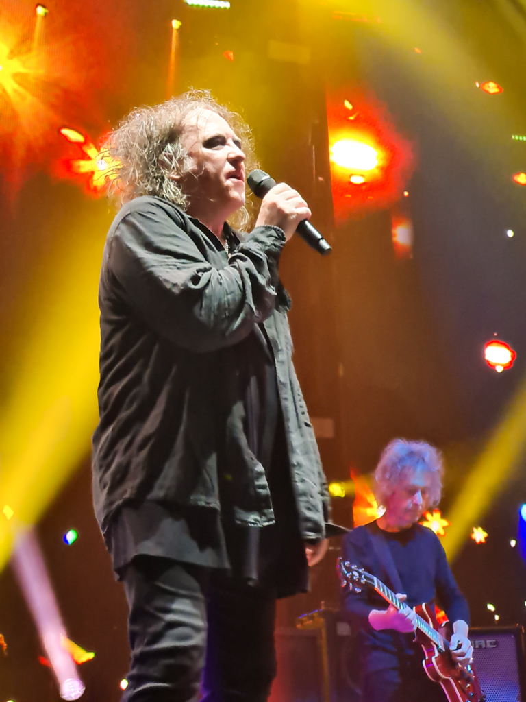 Robert Smith on stage