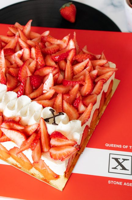 QOTSA Rated R strawberry cake