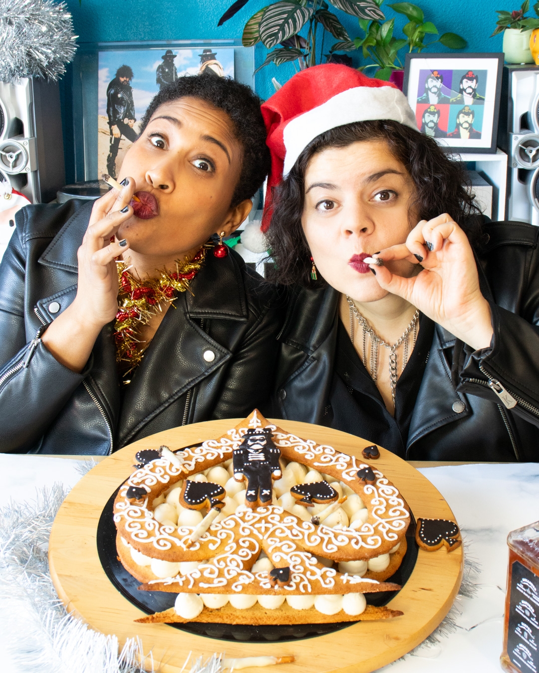 Sound Eaters with Motörhead inspired cake with Lemmy Kilmister gingerbread cookie