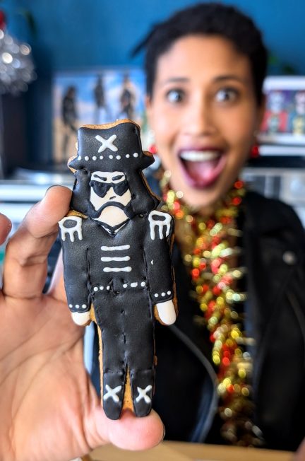 Lemmy Kilmister gingerbread cookie