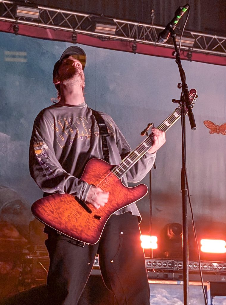 Paul Cordebard on stage with Landmvrks in Bordeaux