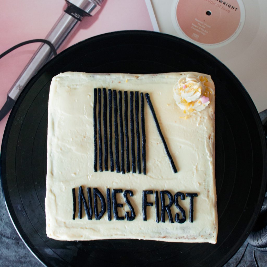 Indies First inspired cake with Shannon Wright vinyl