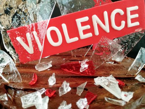 Chocolate cake detail edible glass and sugar paste inscription