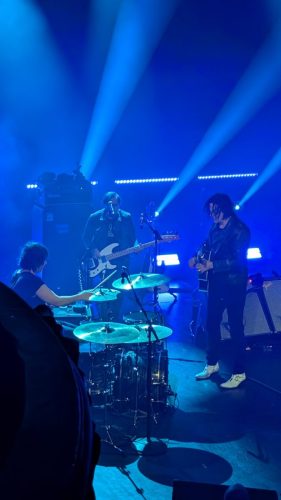 Jack White and musicians on stage at Le Trianon in Paris