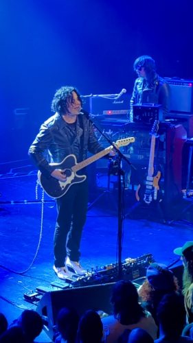 Jack White on stage at Le Trianon in Paris