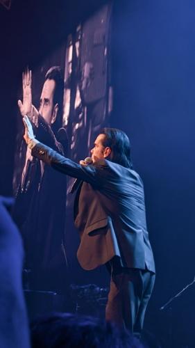 Nick Cave on stage in Paris 2024
