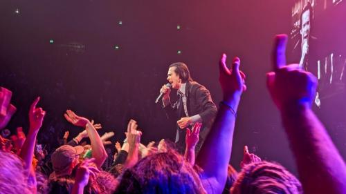 Nick Cave on stage in Paris 2024