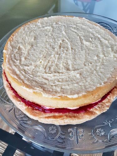 Galette des rois generous frangipane cream detail