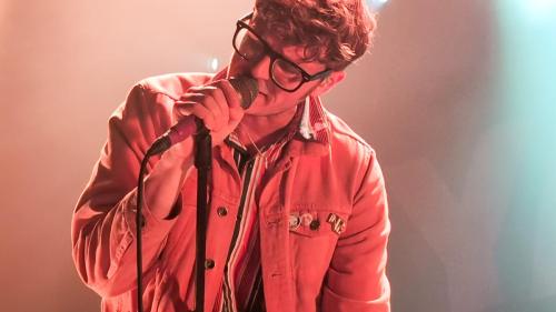 James Smith from Yard Act on stage 2024